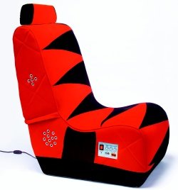 Boom Chair 2.1 Gaming Chair - Black with Red Stripe
