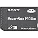 Sony 2gb Memory Stick Pro Duo Memory Card (model# Msx-m2gs)