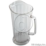Clear Plastic Pitcher 60 oz., 6/CS, 6/CS