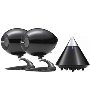 Eclipse TD 307 PA II, 2 Time Domain Boxen mit Verstärker, schwarz