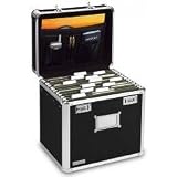 Mobile File Security Box with Combination Lock (Black) (13.5'H x 13.62'W x 10.50'D)