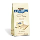 Ghirardelli Chocolate White Vanilla Dream Squares Chocolates Stand Up Bag Gift Bag, 4.12 oz.