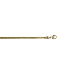 18K Yellow Gold Mesh 3mm Necklace 20 Inch