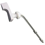 Lasco 04-1817 45 Degree Angle 6-Inch Plastic Arm American Standard Replacement Toilet Flush Lever, White Handle