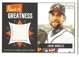 2005 Bowman Heritage Pieces of Greatness Relics #JS John Smoltz - Atlanta Braves (Piece of Authentic Game Used Jersey) (Baseball Cards)