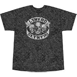 Buy Lynyrd Skynyrd Biker Patch T-Shirt - Heathered Charcoal by Rusty Shirts