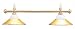 Sterling Deluxe Solid Brass 2 Brass Glass Shades Pool Table Light