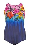 Flowers in July One Piece Plus Size Keyhole Back Swimsuit by Beach Native - Plus Size Swimwear Plus Size Swimsuit