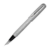 Waterman Exception Silver LE Fountain Pen with Fine Nib