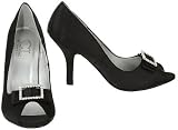 CL BY LAUNDRY Satin Heel W/ Rhinestones