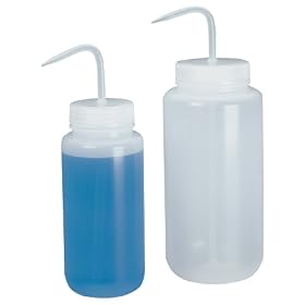Nalgene Wide-Mouth Wash Bottle, LDPE, 500mL (Pack of 4)