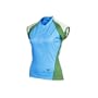 Descente 2008 Women's Venus Short Sleeve Cycling Jersey - Azure/Olive - 13162azol (S)