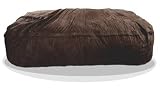 8 Huge Chocolate Brown SLACKER sack Foam Bean Bag Couch like LoveSac Microfiber Cover Dark Brown