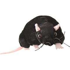 Fingerpuppe schwarze Ratte / Maus Waldtier Tier Zootier Handspielpuppe Kasperlfigur Kasperle Figur Zoo Nagetier Haustier M�use black rat