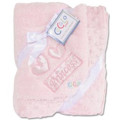 Pink Princess Fluffy Sherpa Sentiment Luxury Blanket