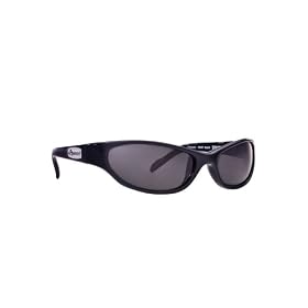 Anarchy KRONOS Mens Sunglasses (Shiny Black/Smoke Polarized)