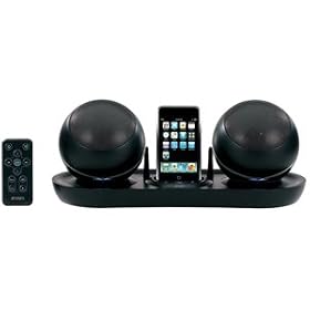 Jensen Universal Docking Station for iPod with RF Wireless Speakers (Black)
