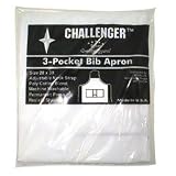 28 x 30 White 3 Pocket Adjustable Apron (14-0235)
