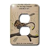 Rich Diesslins Funny General - Editorial Cartoons - San Diego Kangaroo Rat - Extinct - Light Switch Covers - 2 plug outlet cover