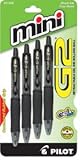 Pilot G2 Mini Retractable Gel Black Fine 4 Pk 31206 Pack Of 6