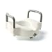 Raised Toilet Seat with Arms and Clamp-On