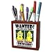 Mark Grace GRACEVISIONS Wanted Posters - WANTED POSTER one eyed larry 1 on white - Tile Pen Holders-5 inch tile pen holder