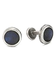 ROTENIER Hammered Disc Cufflinks Set