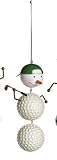 Golf Snowman Christmas Ornament