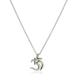 Satya Jewelry Silver Sanskrit Om Necklace