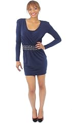 Polyester/Spandex Beaded Long Sleeves Dropped   Waistline Little Black Dress 