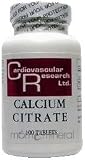 Ecological Formulas - Calcium Citrate 165 mg 100 tabs [Health and Beauty]