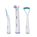 Braun Oral-B Aufsteckbürsten Oral Care Essentials Kit 3er (für alle rotierenden Zahnbürsten von Oral-B)