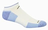 Darn Tough Merino Wool No Show Cushion,Vapor Blue,Large