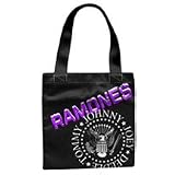Buy The Ramones Women's Tote - Black Purple Name Logo by Hat Shark - Totes Bag