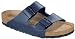 Sports : Birkenstock Slipper ''Arizona'' aus Birko-Flor in blau mit schmalem Fussbett und Weichbett