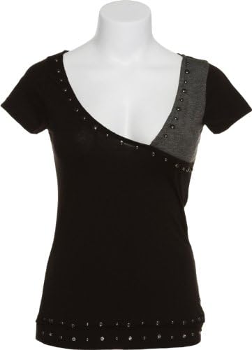 TREASURE ROCK Studded Fleur De Lis Shirt[TR-1187]BLK,MED