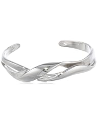 Bronze Wave Cuff Bracelet, 7.25"