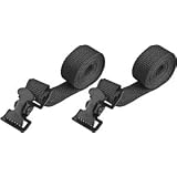60 Black Motorcycle & Off-Road Bike Carrier Wheel Tie Straps (pair) 