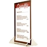 Acrylic Table Tent Menu Holders - 4 x 6 by Winco