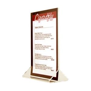 Acrylic Table Tent Menu Holders - 4 x 6 by Winco
