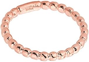Solid 10k Rose Gold Beaded Band Baby Ring, Size 1.25