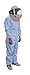 Mann Lake CL634 Cotton/Polyester Deluxe Bee Suit with Zipper Veil, XX-Large