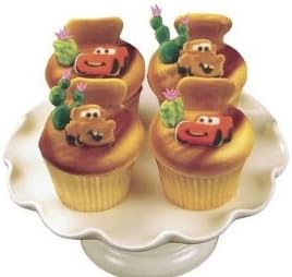 Item#34629 - Disney Cars Edible Sugar Cupcake &amp; Cake Decoration Topper-Pack of 16