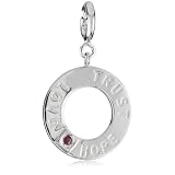 ELLE Jewelry Charms Love Trust Hope Circle Ste