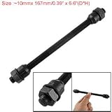 6.6" Length Black Replacement Rear Axle Set for Bicycle Hub