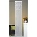 Schiebegardine Fl�chenvorhang uni weiss Laser Schnitt ca. 45x245 transparent Gardine Klettband