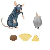 Disney Pixar Movie Ratatouille 6 Inch Action Figure - Remy with 3 Phrases Plus Accessories