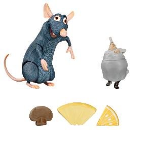 Disney Pixar Movie Ratatouille 6 Inch Action Figure - Remy with 3 Phrases Plus Accessories
