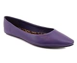 LEATHERETTE POINTED TOE FLAT