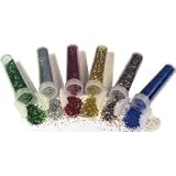 Assorted Glitter Shaker Tubes - 6pk